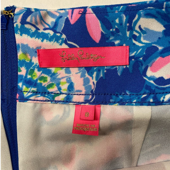 Lilly Pulitzer Jonas Stretch Skort Blue Tang Sitting Seaside Breathable 🩷 - Picture 8 of 12